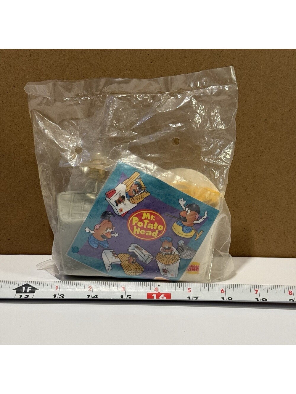 Vintage 1998 Burger King Kids Club Mr Potato Head Fry Flyer Toy New Sealed NIP